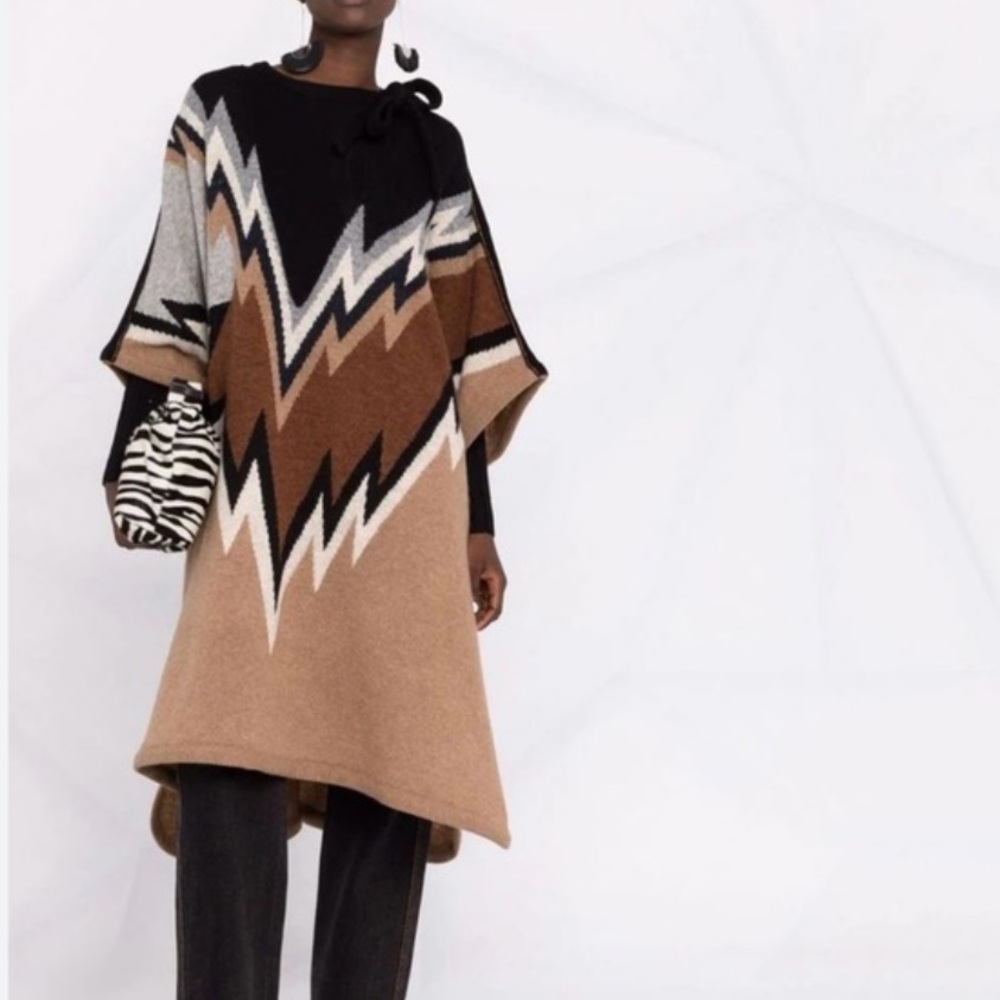 Zadig & Voltaire Clyde Poncho Coat - OS - NWT - Picture 5 of 11